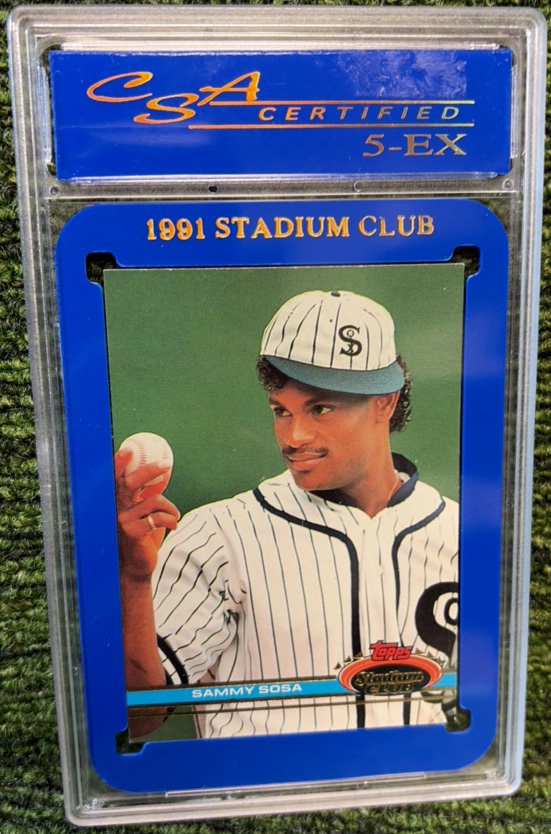 1991 Topps Stadium Club Sammy Sosa #6 Graded 5 Chicago White Sox