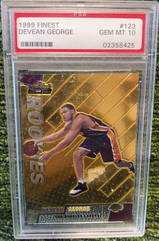 1999 FINEST REFRACTOR #123 DEVEAN GEORGE PSA GEM MT 10
