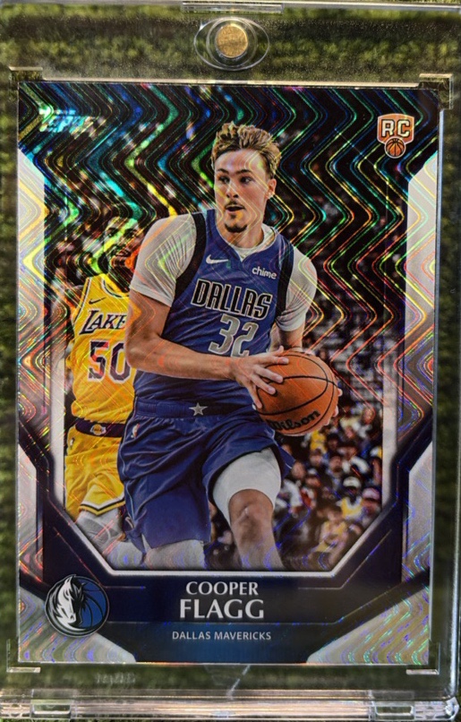 2025-26 Topps Exclusive Cooper Flagg (RC) WAVE Parallel REFRACTOR SP #NBA-6 Dallas Mavericks Rookie Card