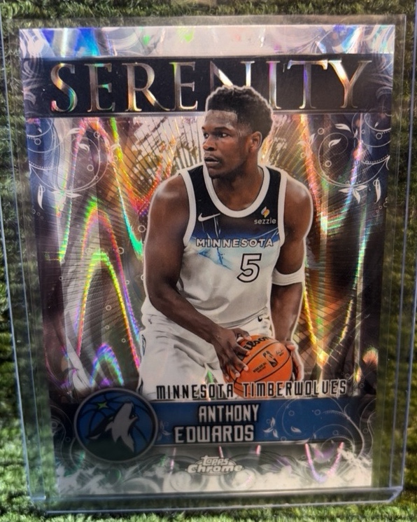 Anthony Edwards 2025-26 Topps Chrome Basketball Serenity Refractor #SY-4 SP