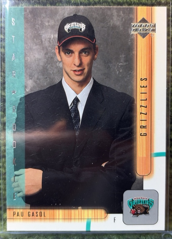 2001-02 Upper Deck PAU GASOL base Rookie #198 Memphis Grizzlies HOF