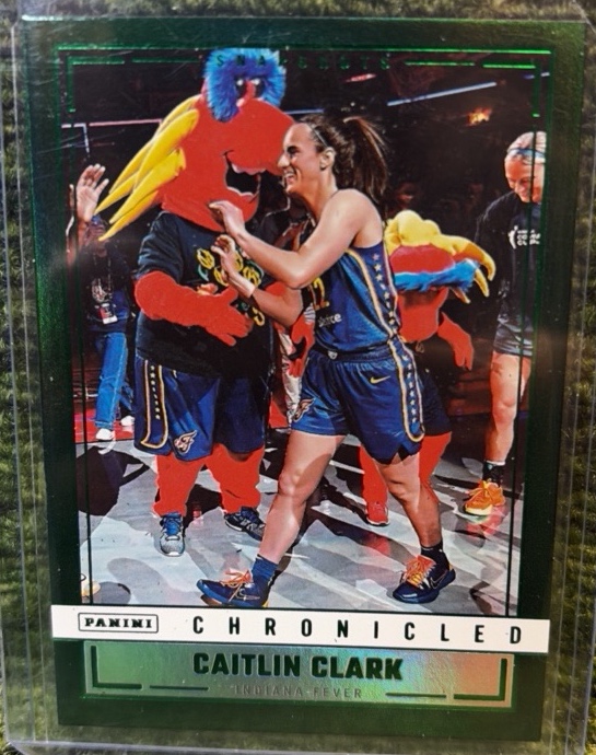 2025 Panini Caitlin Clark Chronicled - WNBA Caitlin Clark #22 Holo Green