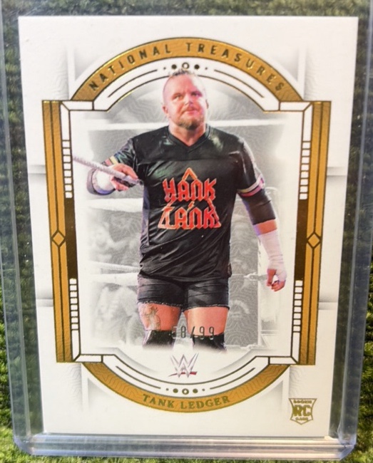 2024 Panini National Treasures WWE #18 Tank Ledger #d to 99