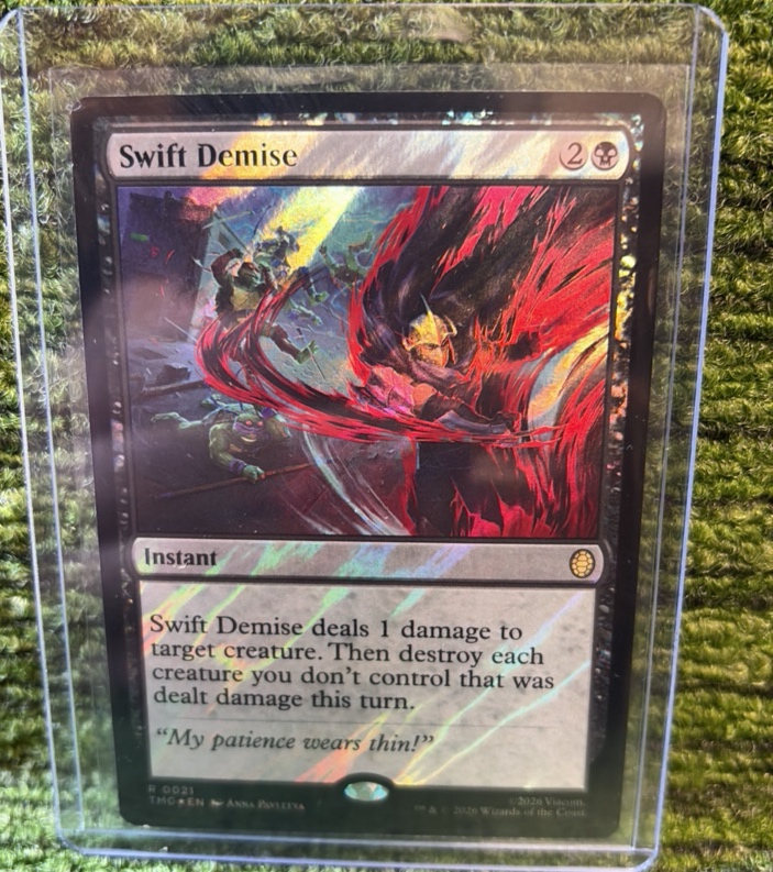 Swift Demise Commander Teenage Mutant Ninja Turtles Surge Foil Rare