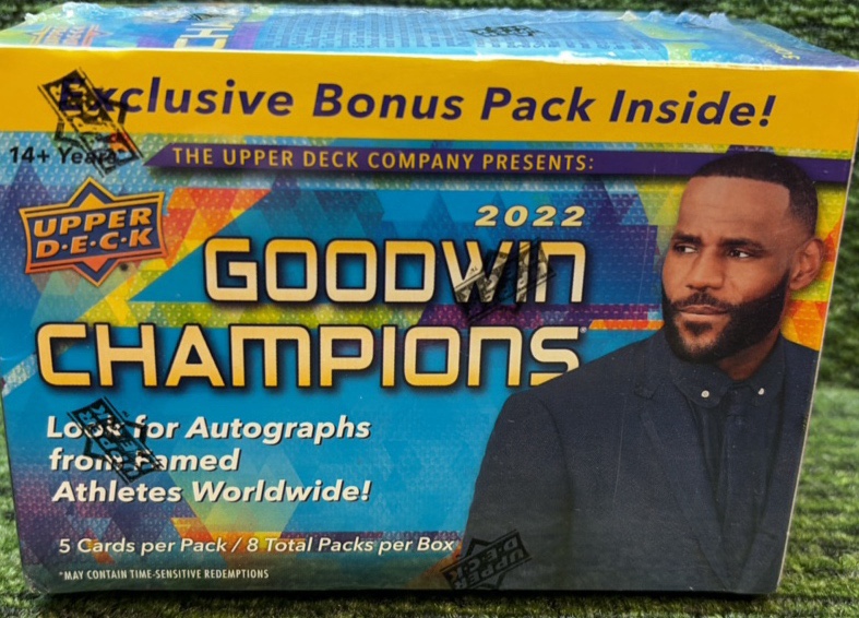 2022 Upper Deck Goodwin Champions Blaster Box Brand New Factory Sealed Blaster Box