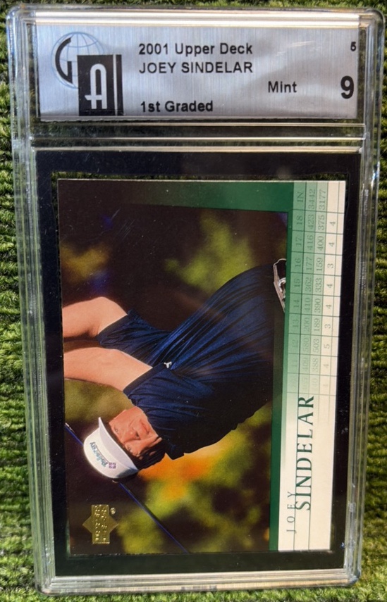 2001 Upper Deck Golf- Joey Sindelar #5 Graded MINT 9