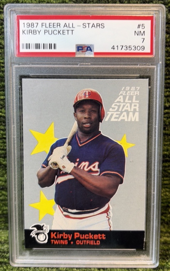 1987 Fleer All Stars Kirby Puckett #5  PSA Graded 7