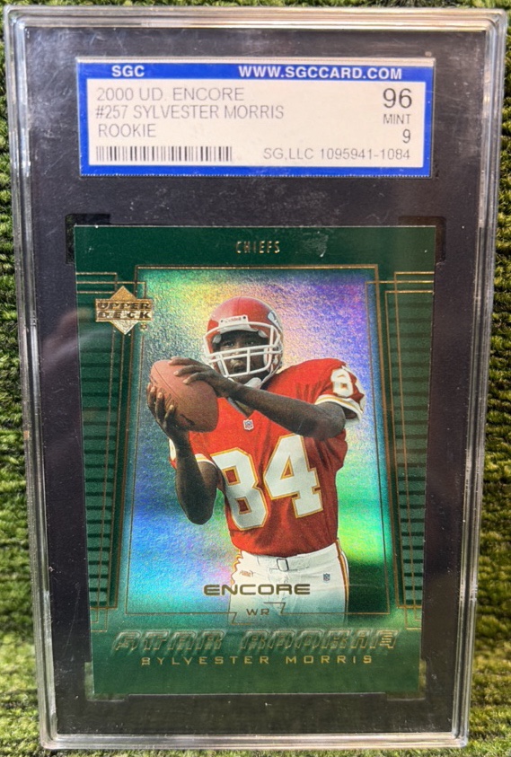 2000 UD Upper Deck Encore #257 Sylvester Morris Rookie RC Chiefs SGC 996 Mint