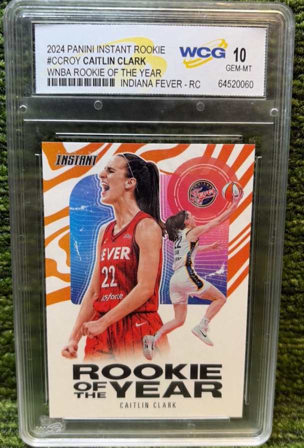2024 Panini Instant CAITLIN CLARK ROY ROOKIE CARD RC #CCROY - GRADED GEM MINT 10
