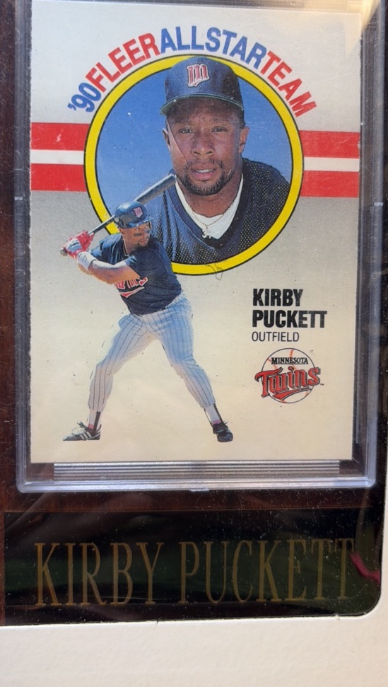 KIRBY  PUCKETT Commemorative Plaque with Baseball Card Minnesota Twins
