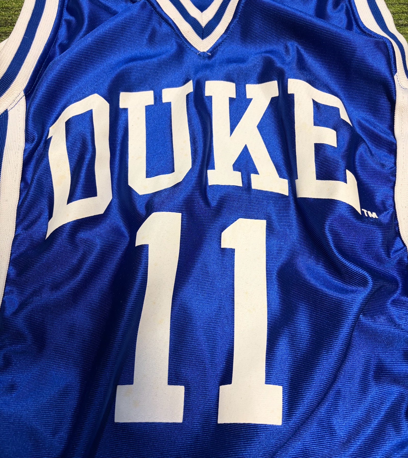 Vintage Bobby Hurley #11 Duke Pro Pak Blue Mens Jersey Size 38 NCAA USA