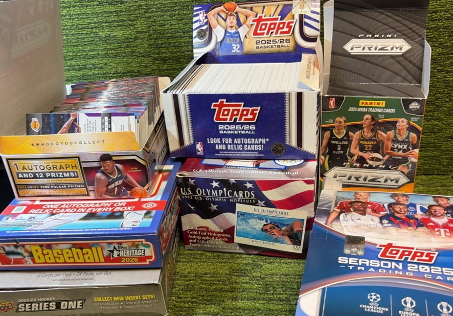 MIXED SPORTS- 7 Boxes FULL of base from said Boxes...