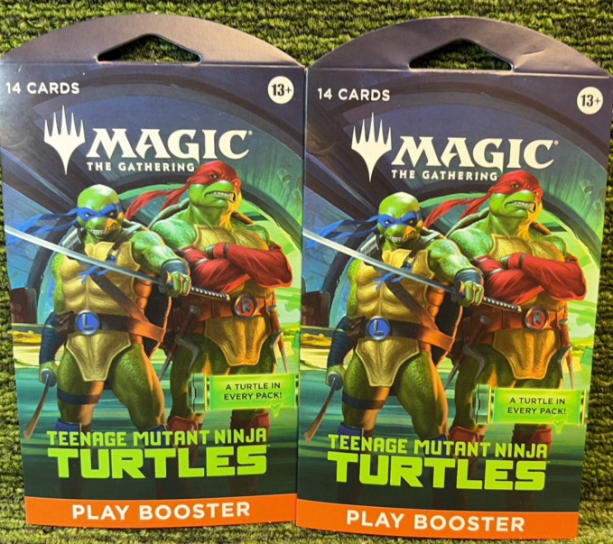 Magic The Gathering Teenage Mutant Ninja Turtles Booster 2 Pack Lot