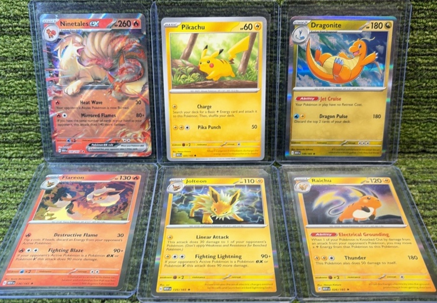 Pokmon Mixed Lot 6 Cards total Catch Them All 