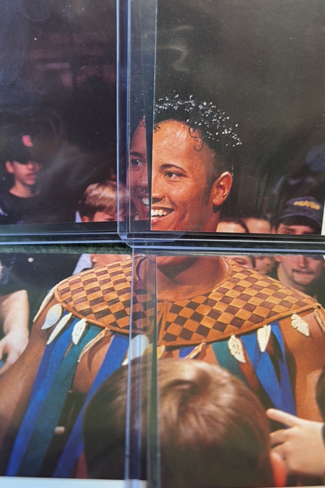 (4) 1997 Panini WWF Superstars Rocky Maivia The Rock Rookie #s116 117 118 119