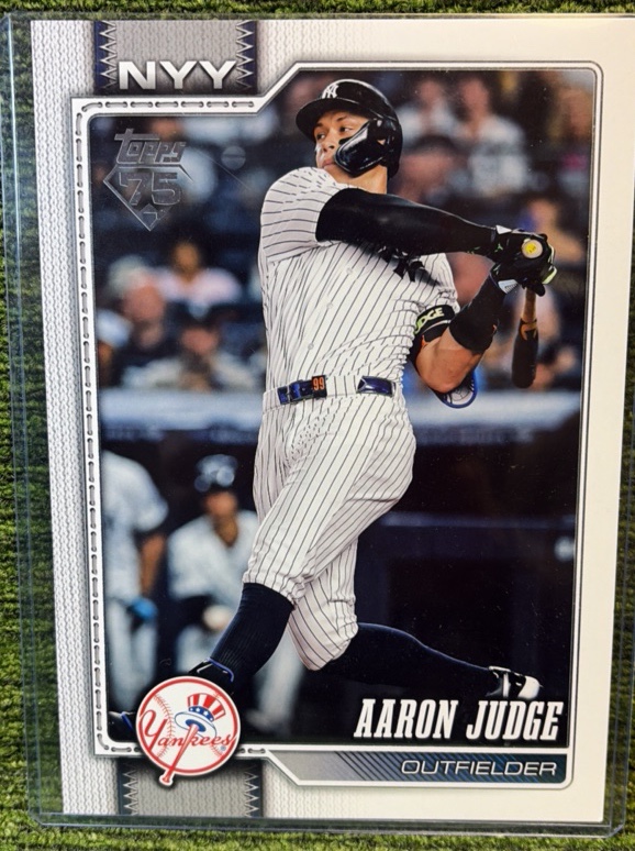 2025 Topps Series 1 Base Set OVERSIZED Aaron Judge #1 Baseball Card