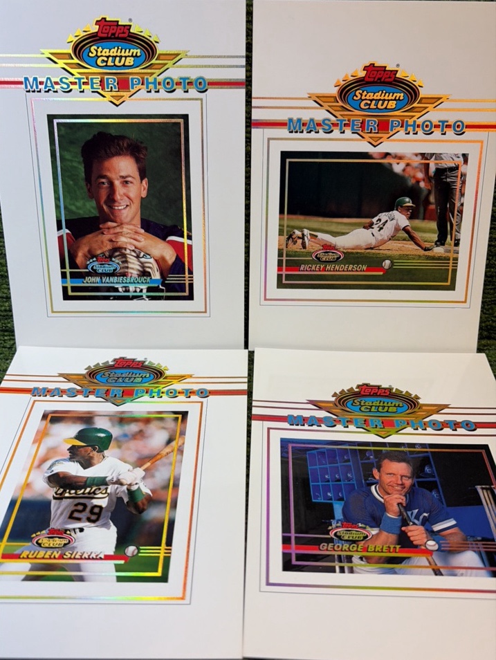 1993 Topps Stadium Club Baseball - MASTER PHOTO - Lot 4 Different