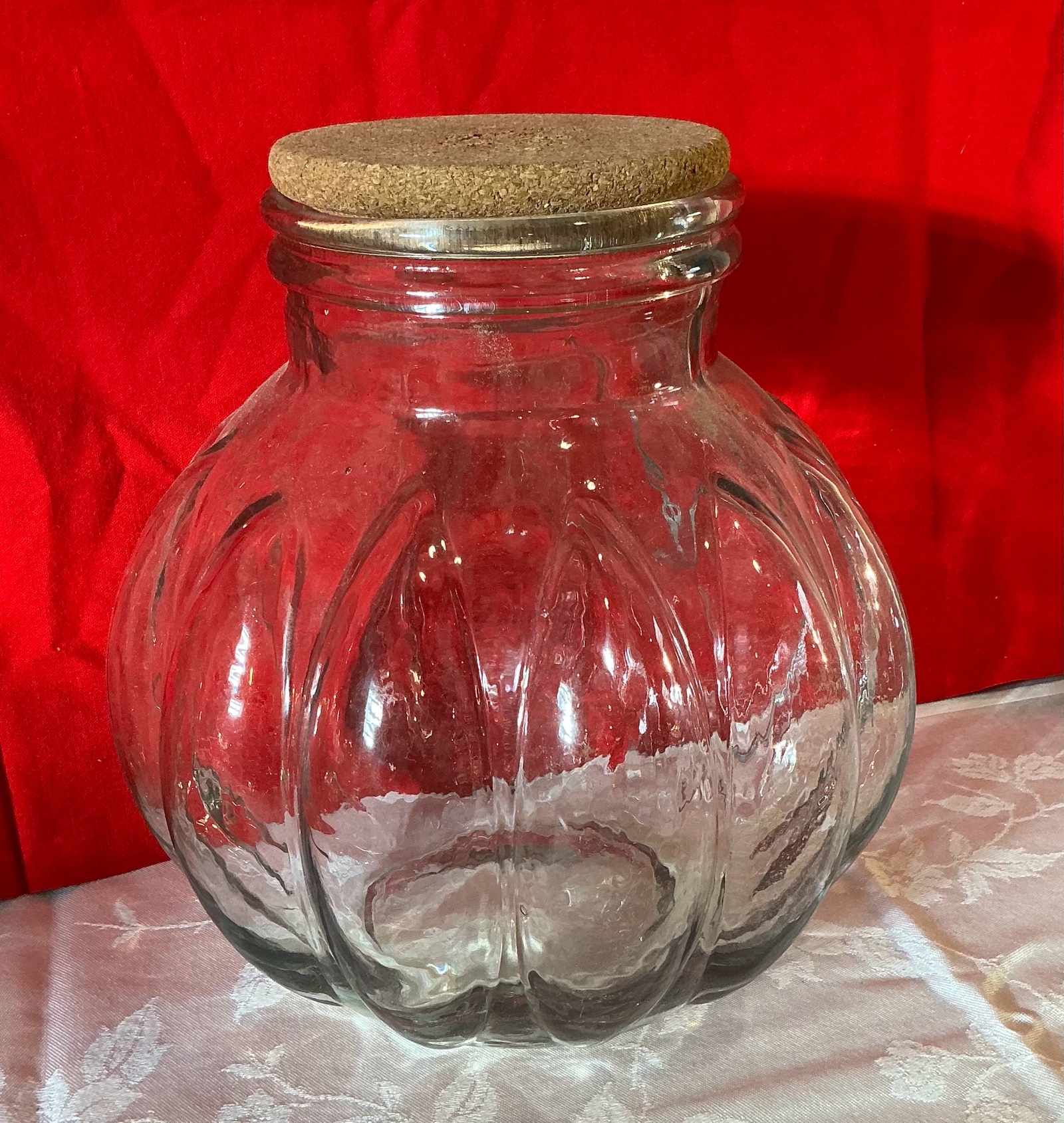 Large Glass container Cork Top