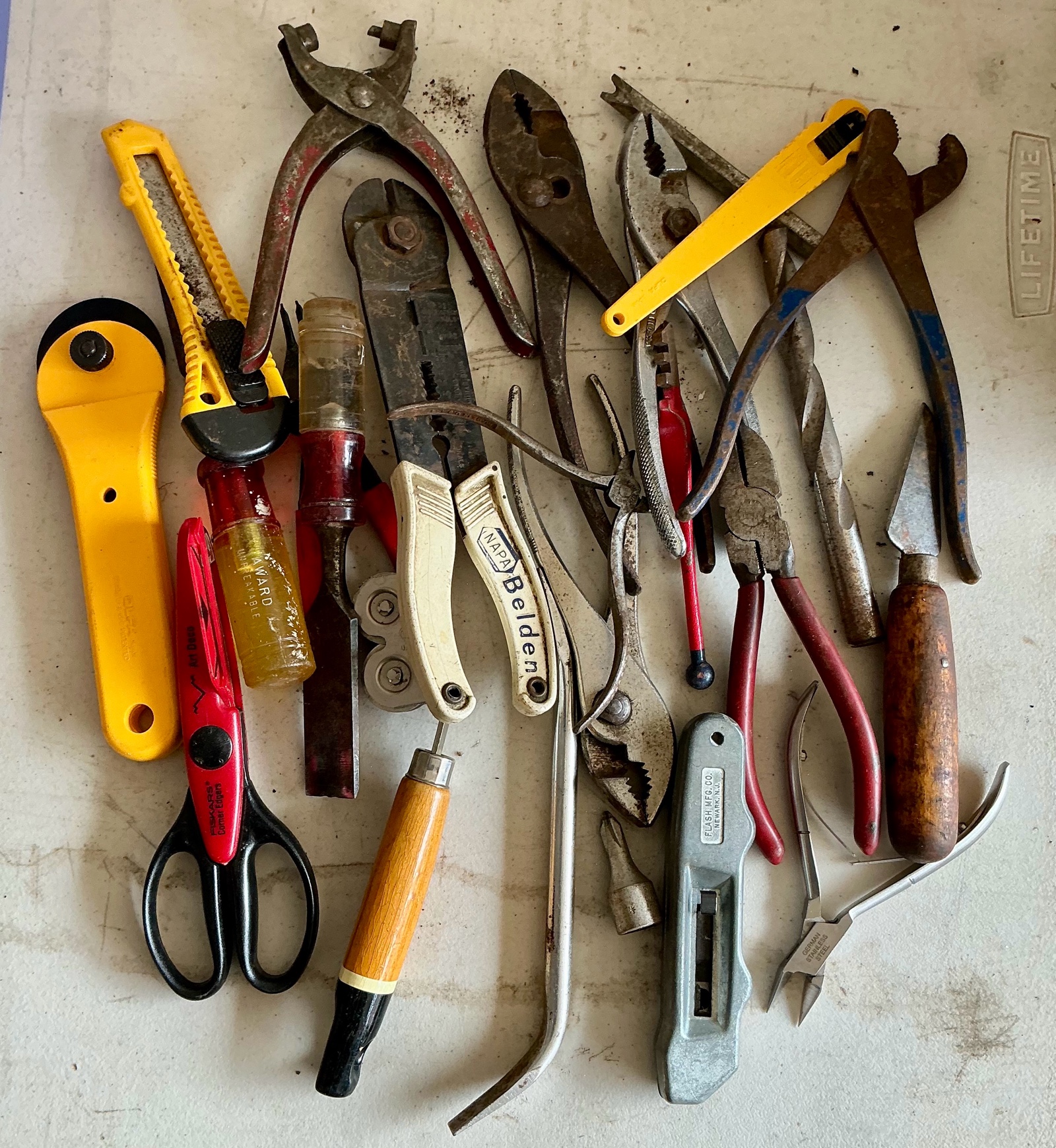 Misc tools, chisels, pliers
