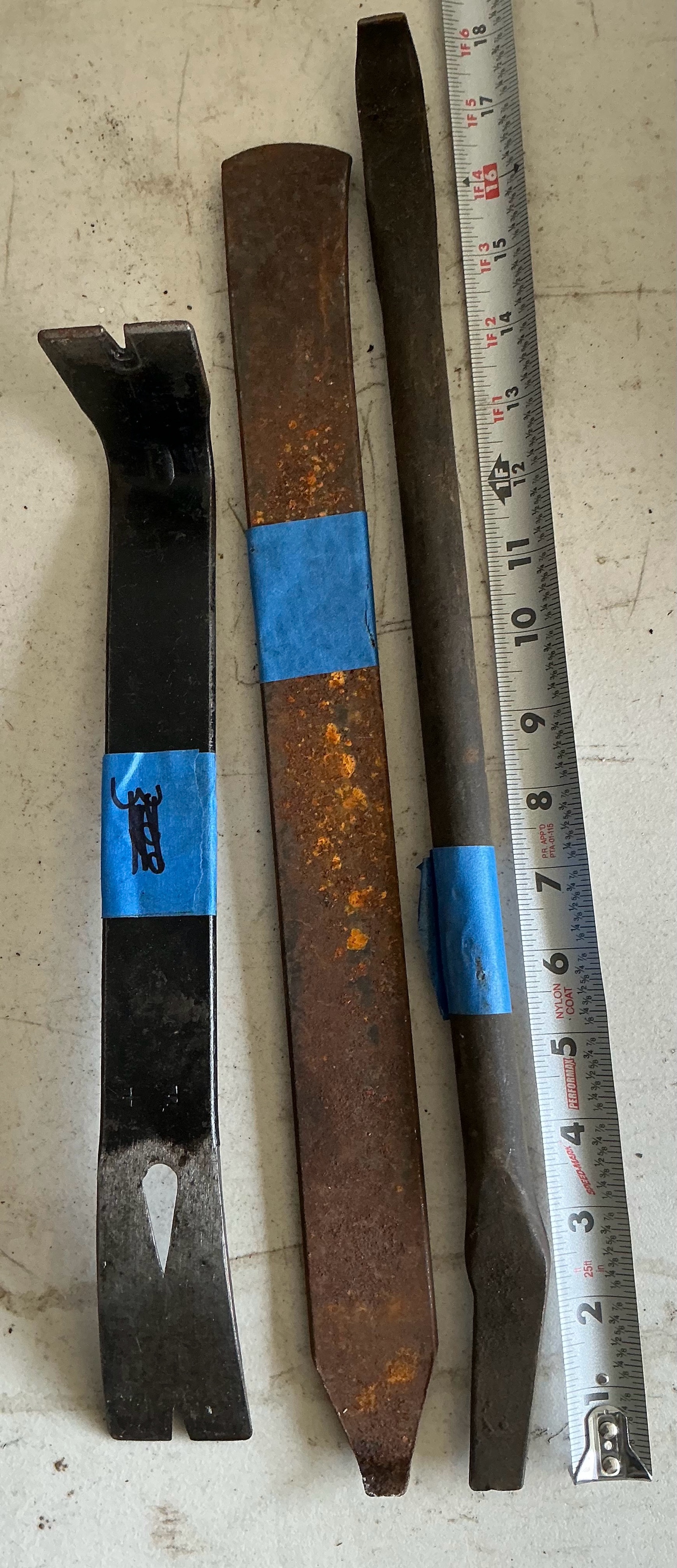 Tire tools and pry bar