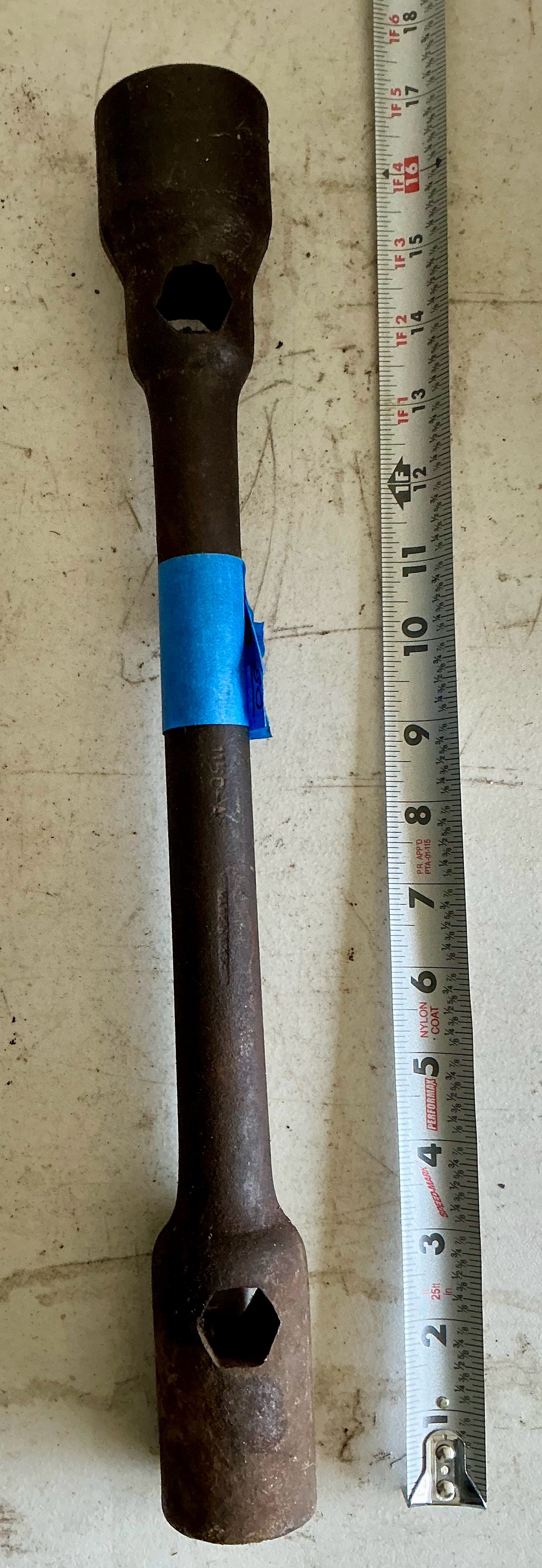 Vintage double-ended truck lug wrench