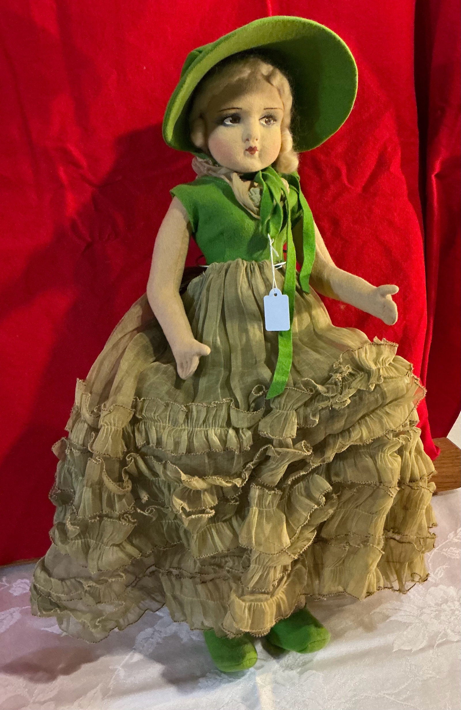 Vintage Lenci felt fashion doll with original clothes