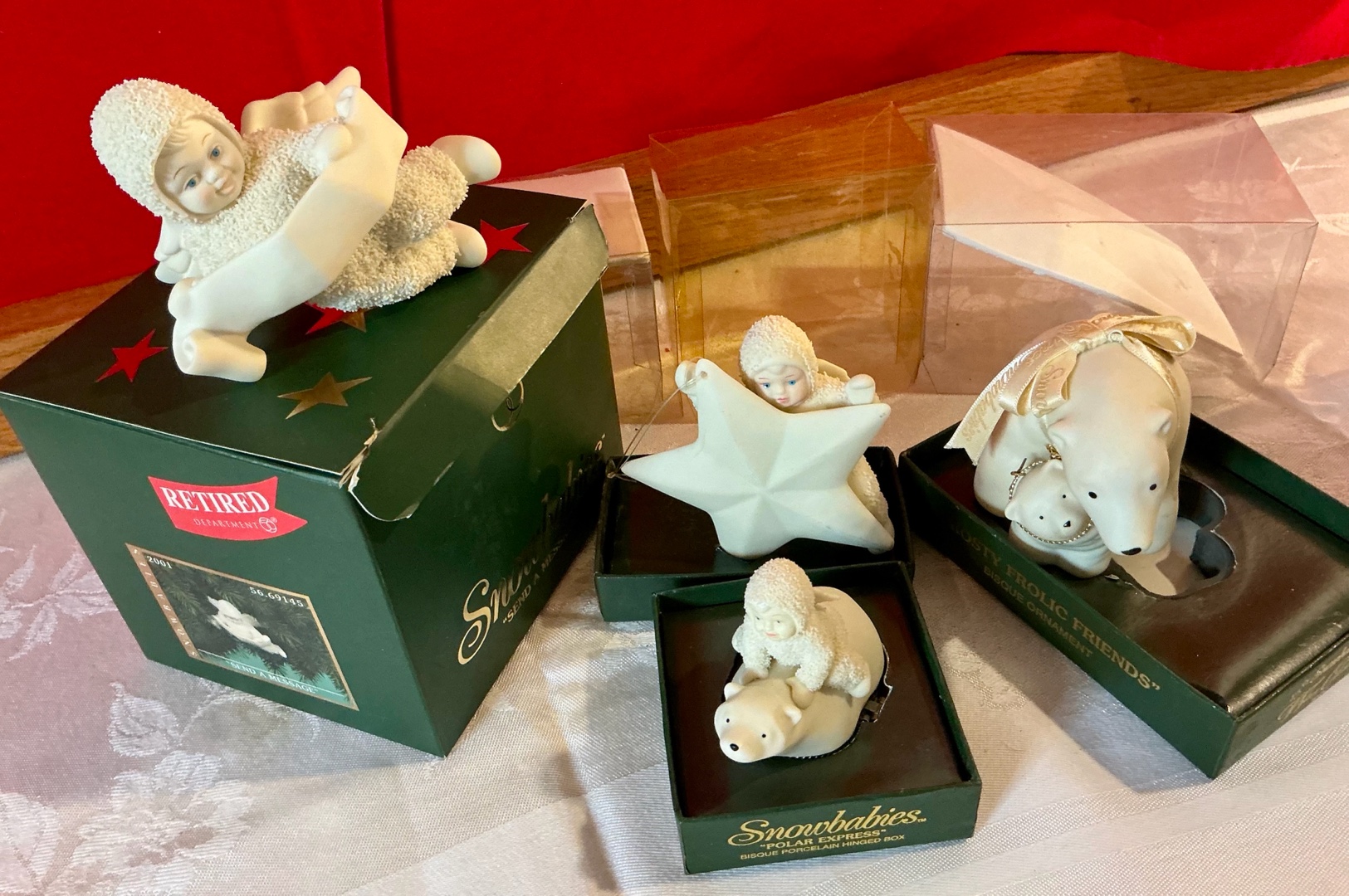 Collectable snowbabies Christmas ornaments