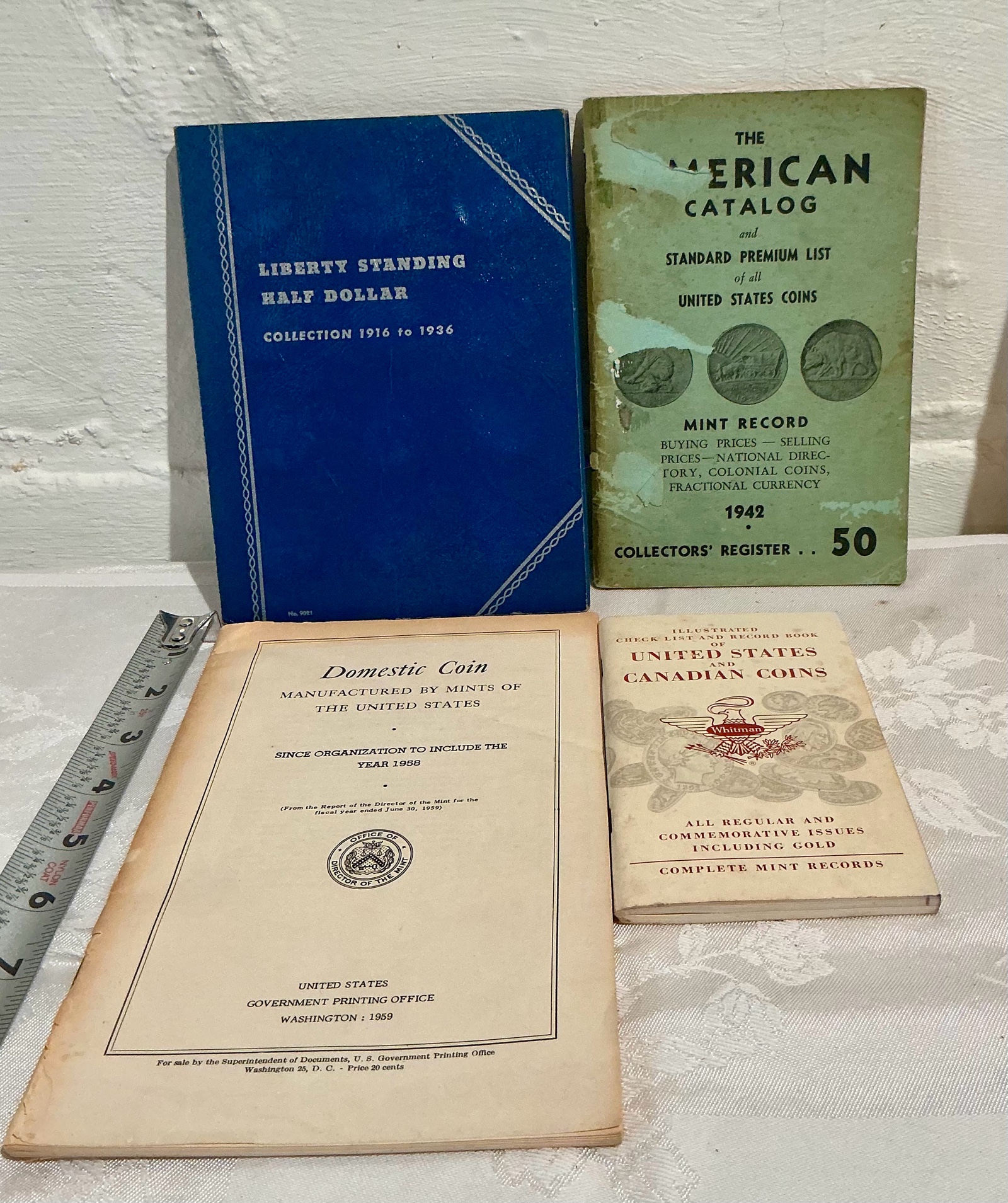 4 Coin Booklets Soft cover books