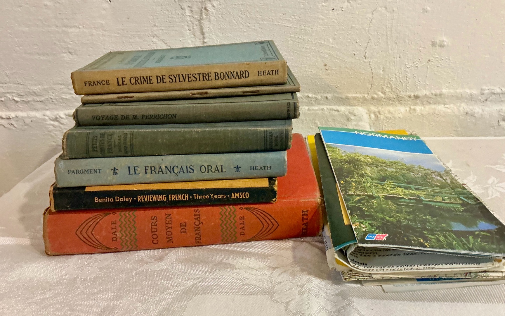 Vintage French books and maps