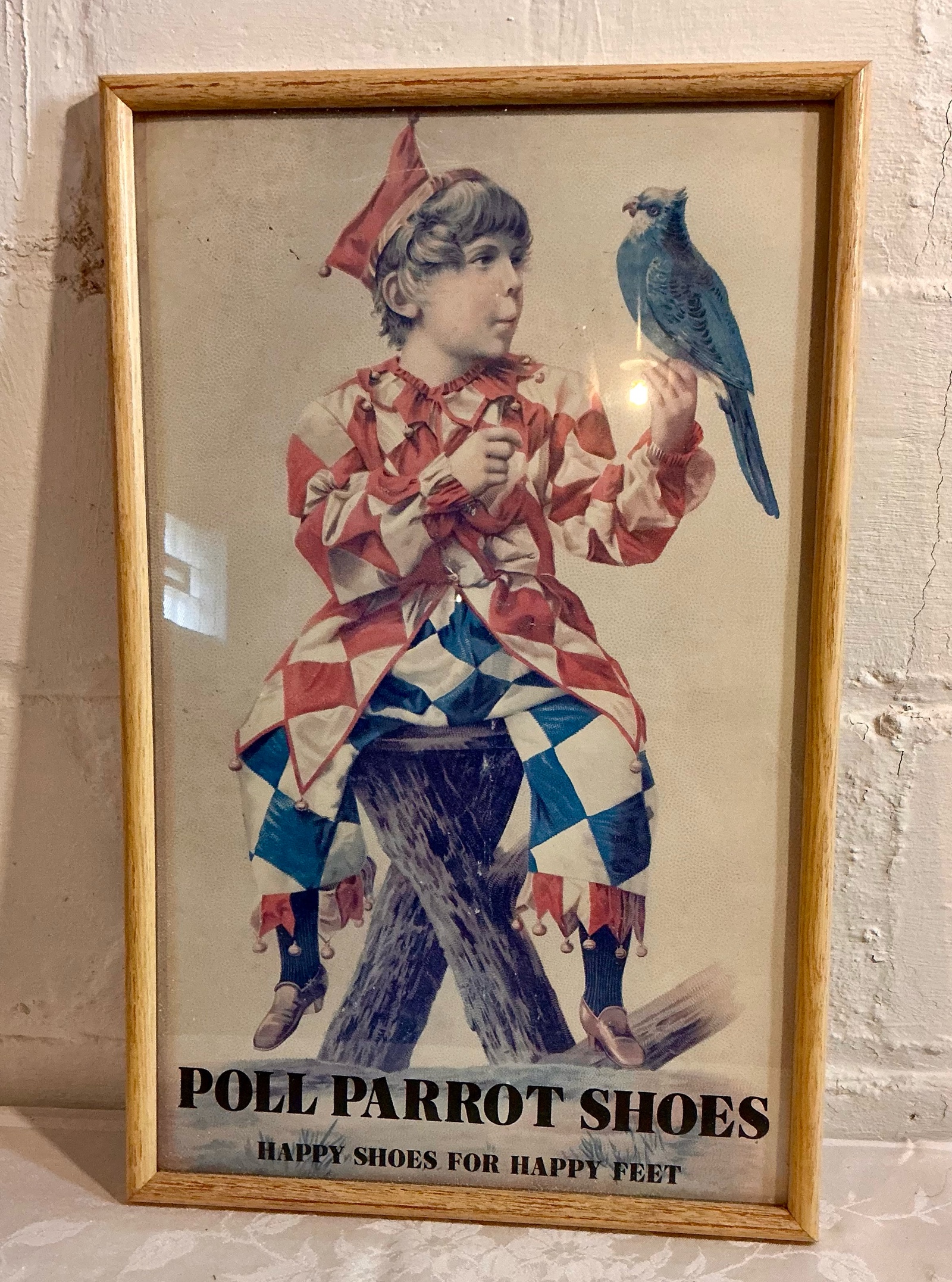 Vintage Poster poll parrot shoes advertising