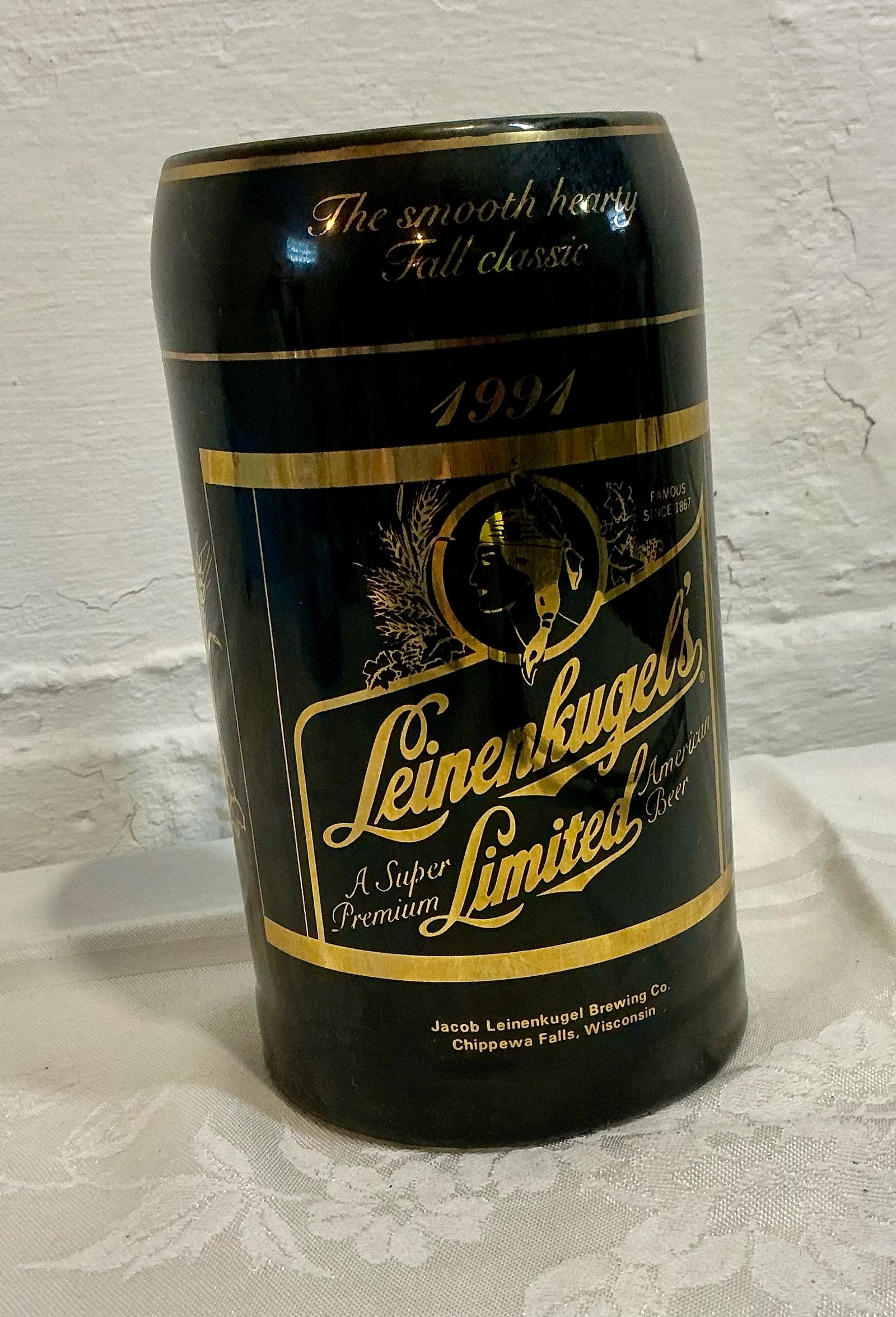 1991 Leinenkugel limited addition beer stein