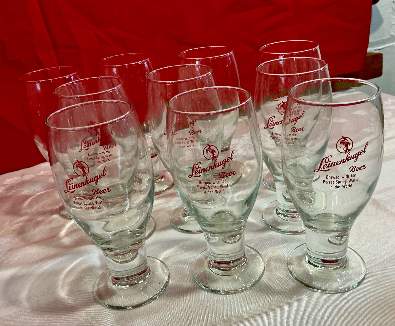 Collectable Leinenkugel beer glasses set of 10