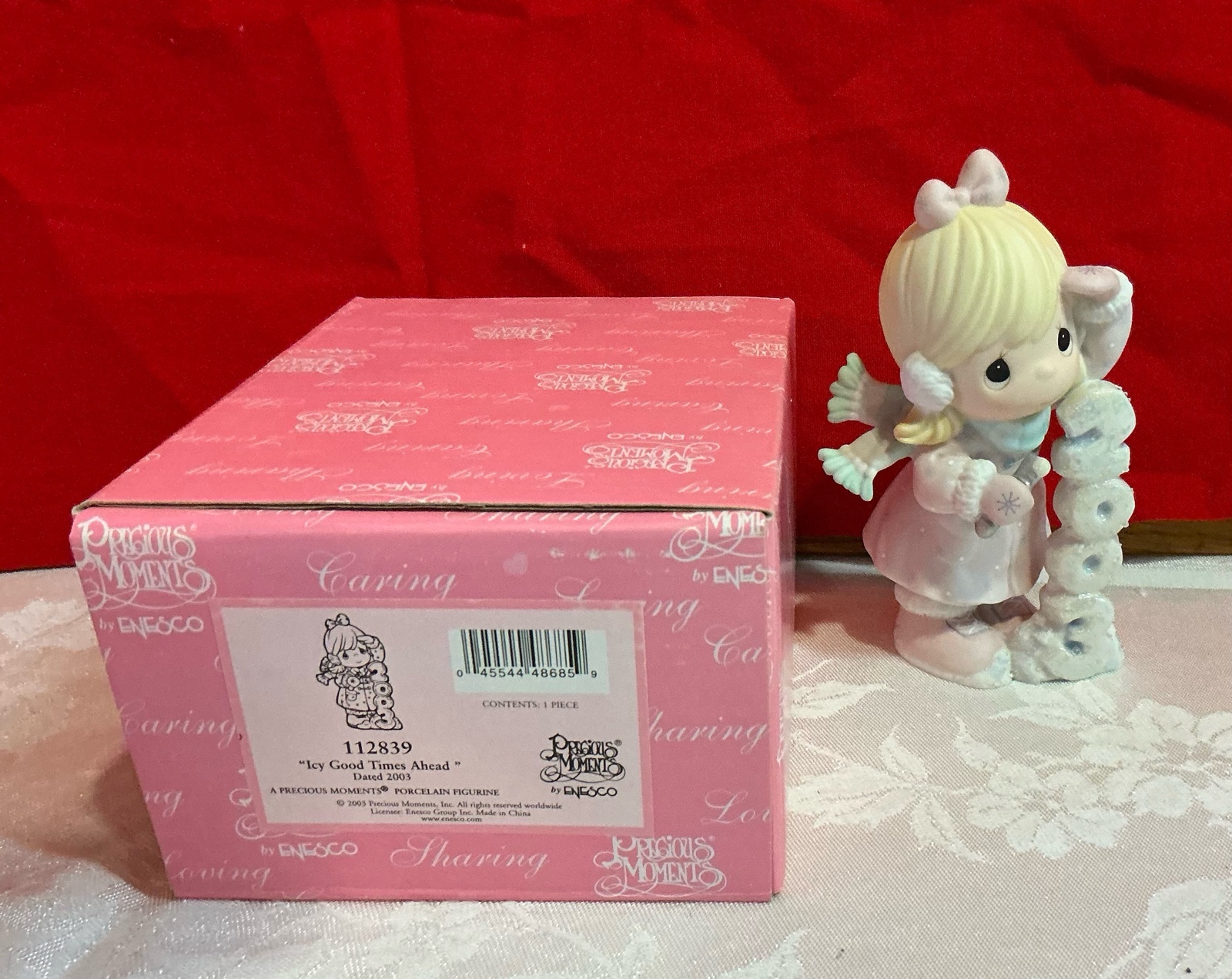 Precious moments 2003 Icy good times ahead Number 112839