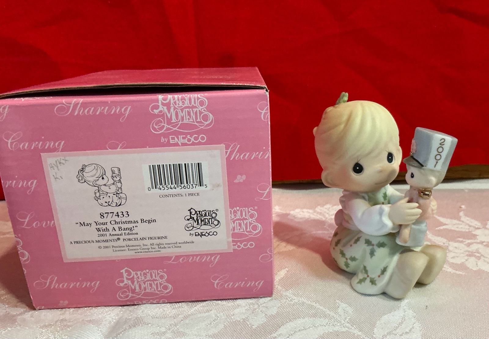 Precious moments 2001 May your Christmas begin with a bang number 877433