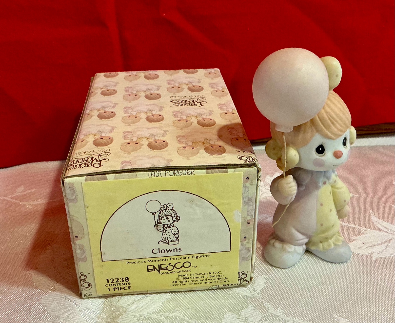 Precious moments 1984 Clowns number 12238