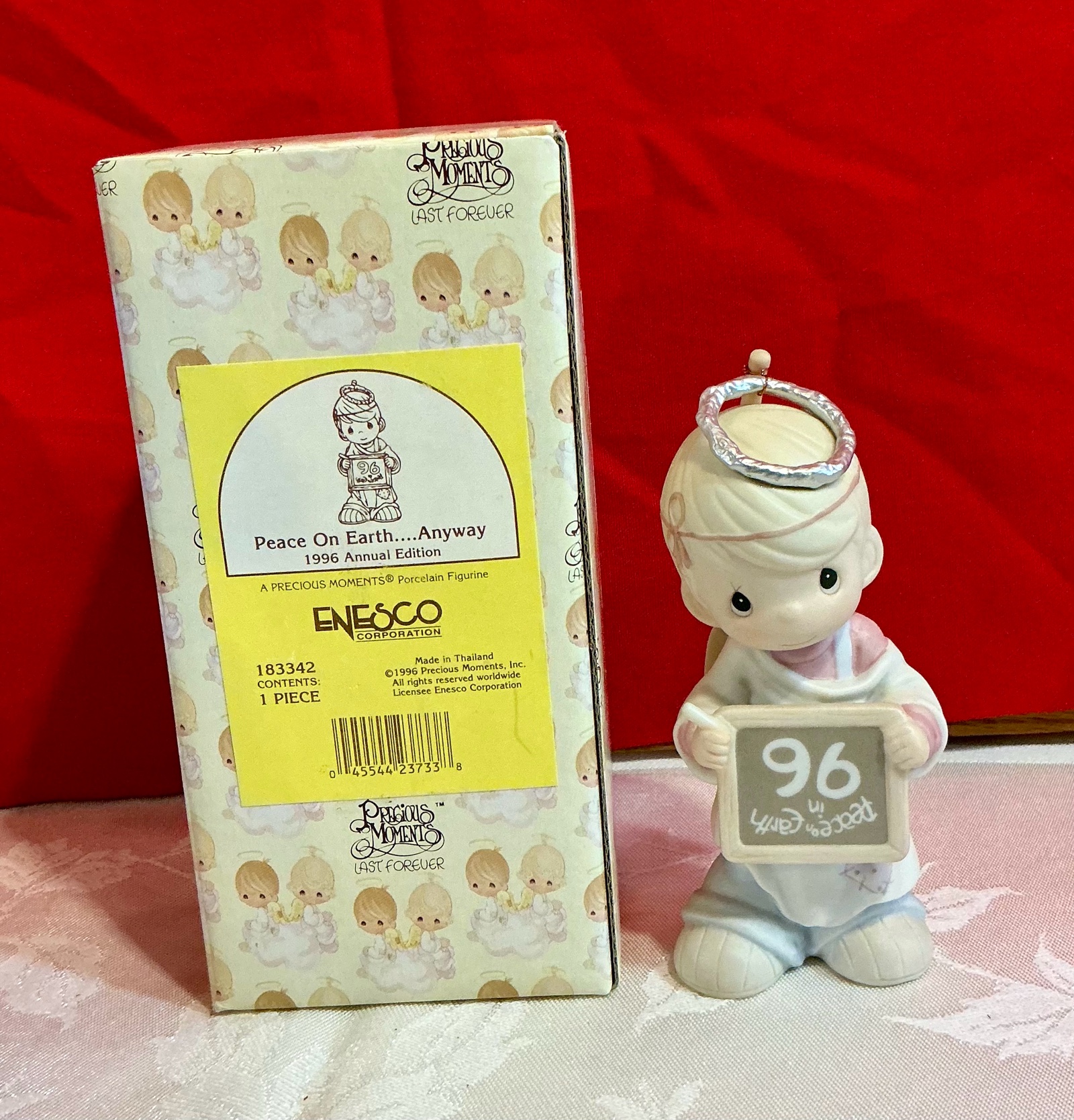 Precious moments 1996 Annual peace on earth...Anyway number 183342