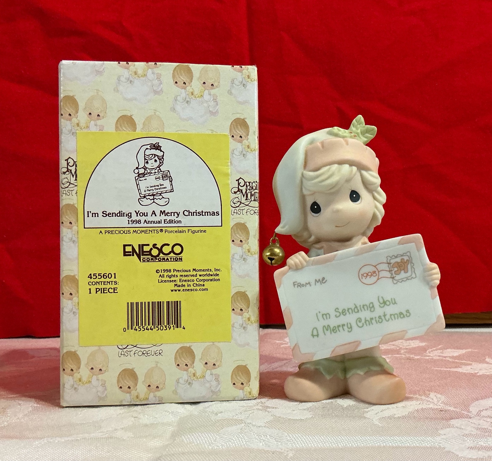Precious moments 1998 Im sending you a merry Christmas number 455601