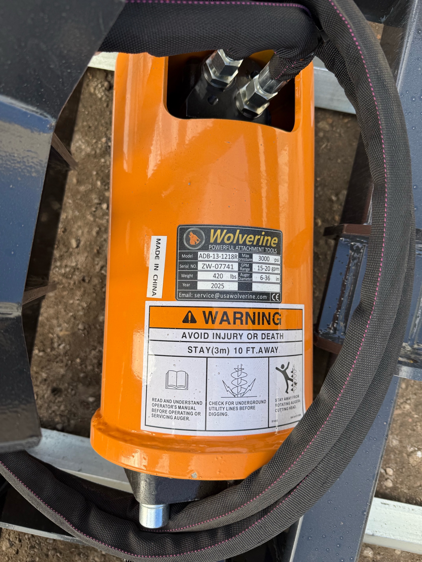 2026 Unused WOLVERINE Auger Drive & Bit ADB-13-1218R