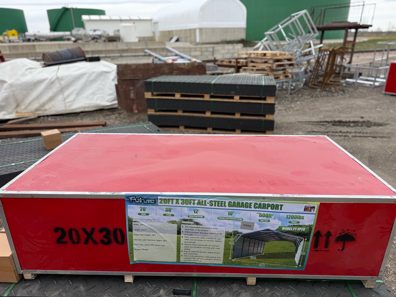 2026 Unused FUTURE ALL-STEEL GARAGE CARPORT FT-ZP20