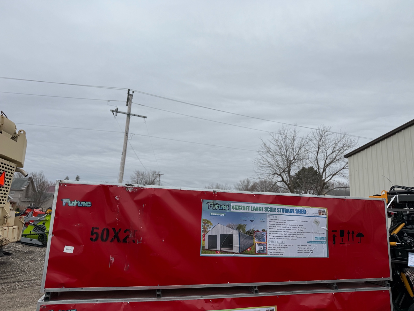 2026 Unused FUTURE 5025FT Large Scale Storage Shed FT-S5025