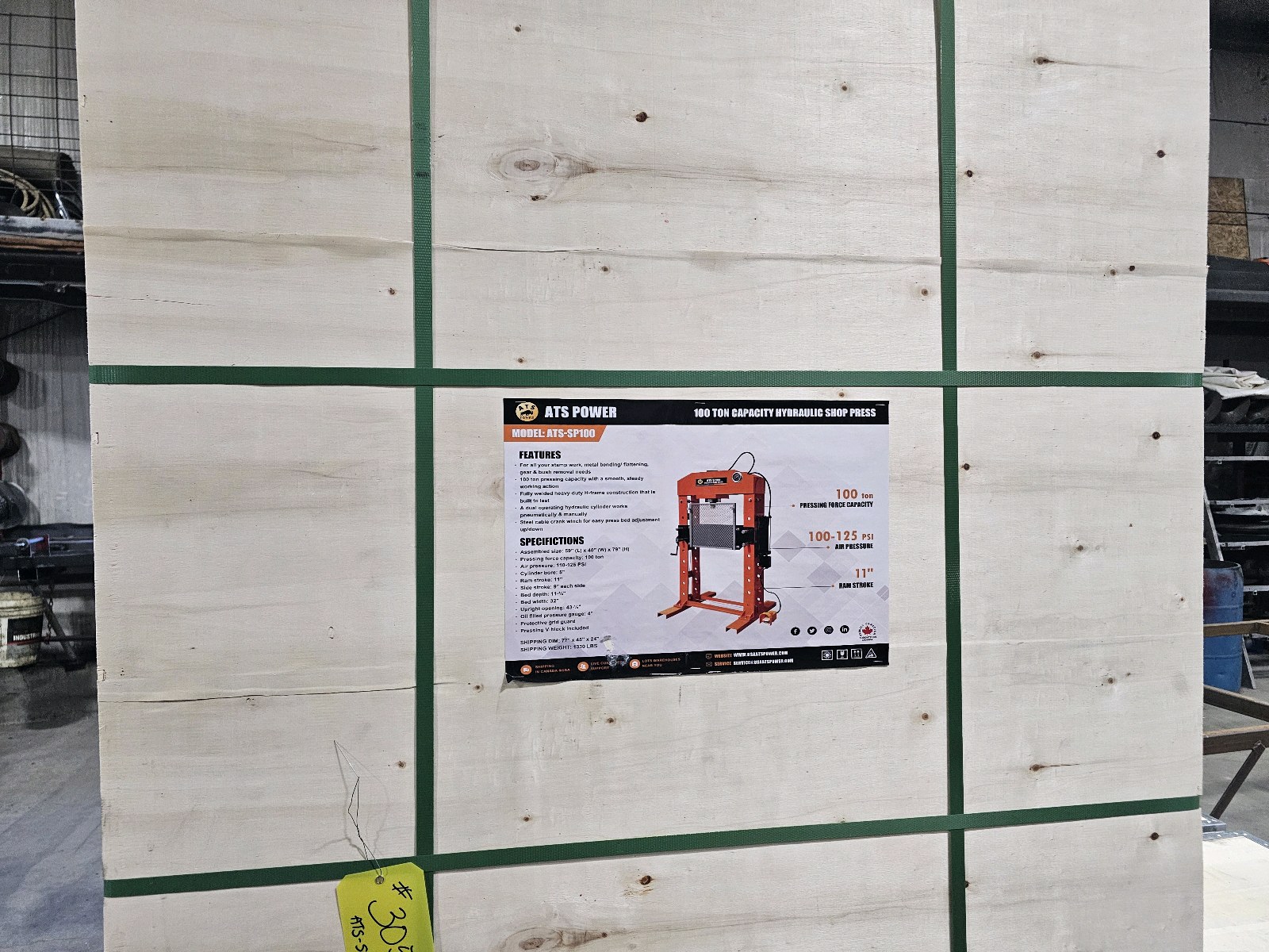 2026 Unused atspower Shop press ATS-SP100