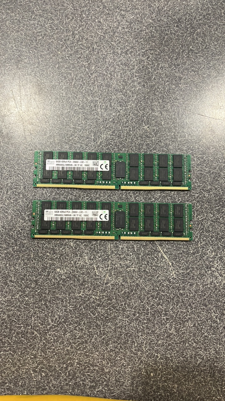 Two 64GB DDR4 ECC RAM modules, untested (606443)