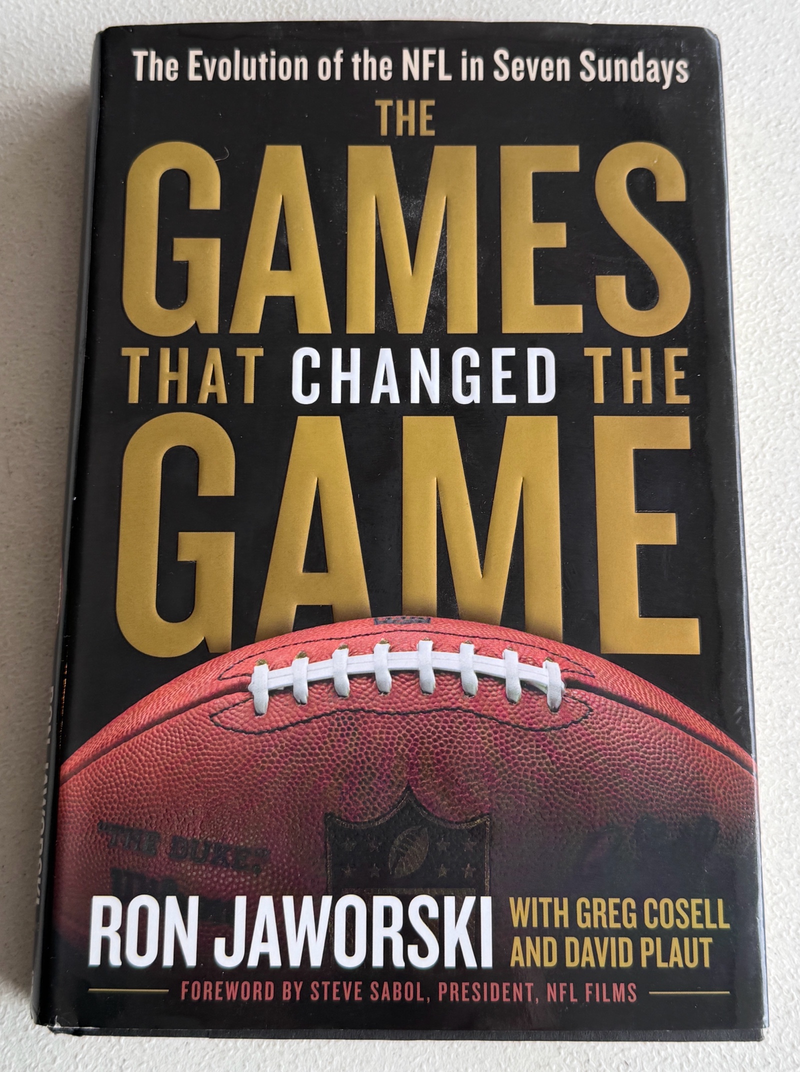 Ron Jaworski Autographed The Games That Changed The Game Book