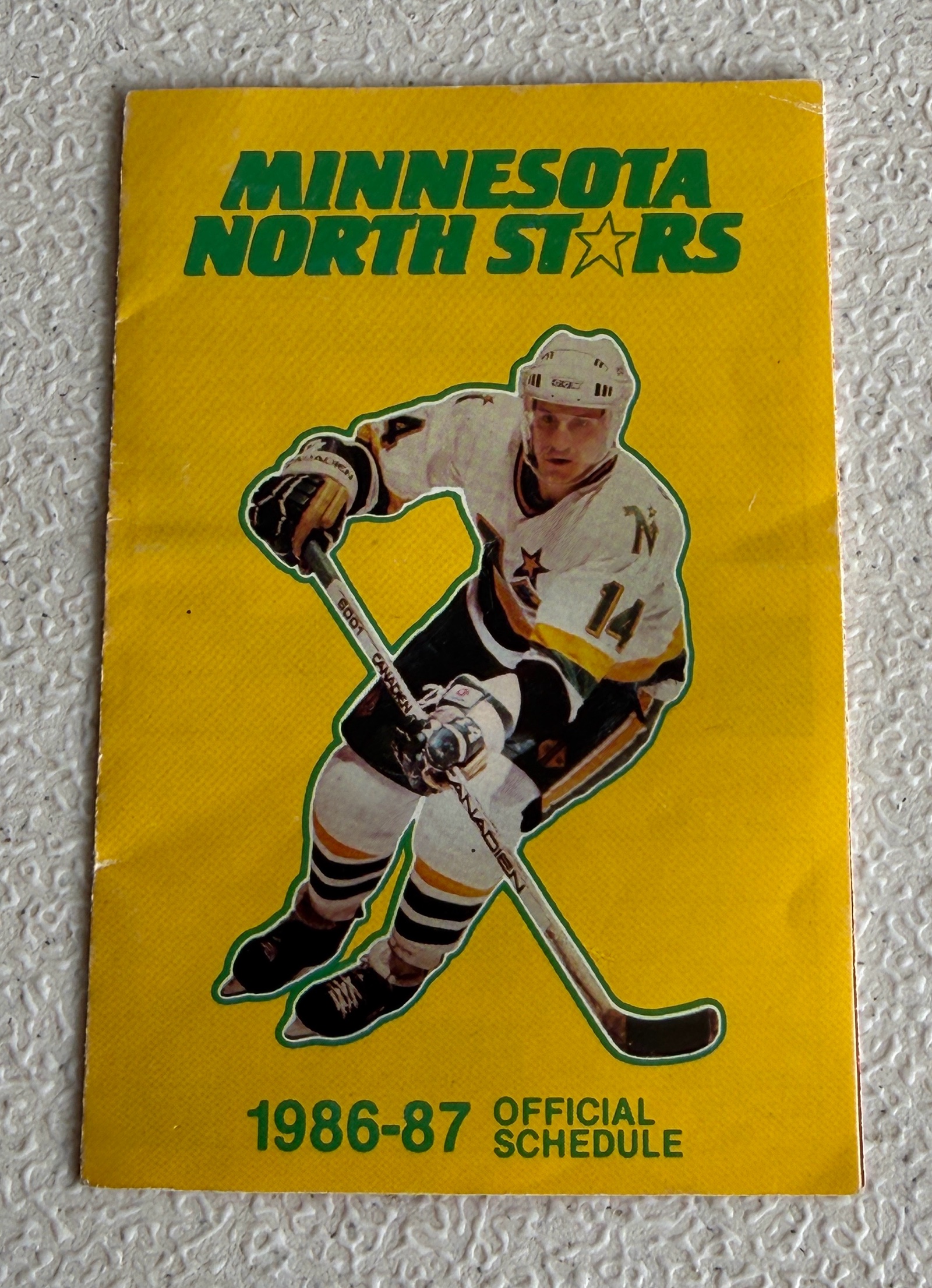 Minnesota North Stars Hockey 1986-87 Official Pocket Schedule