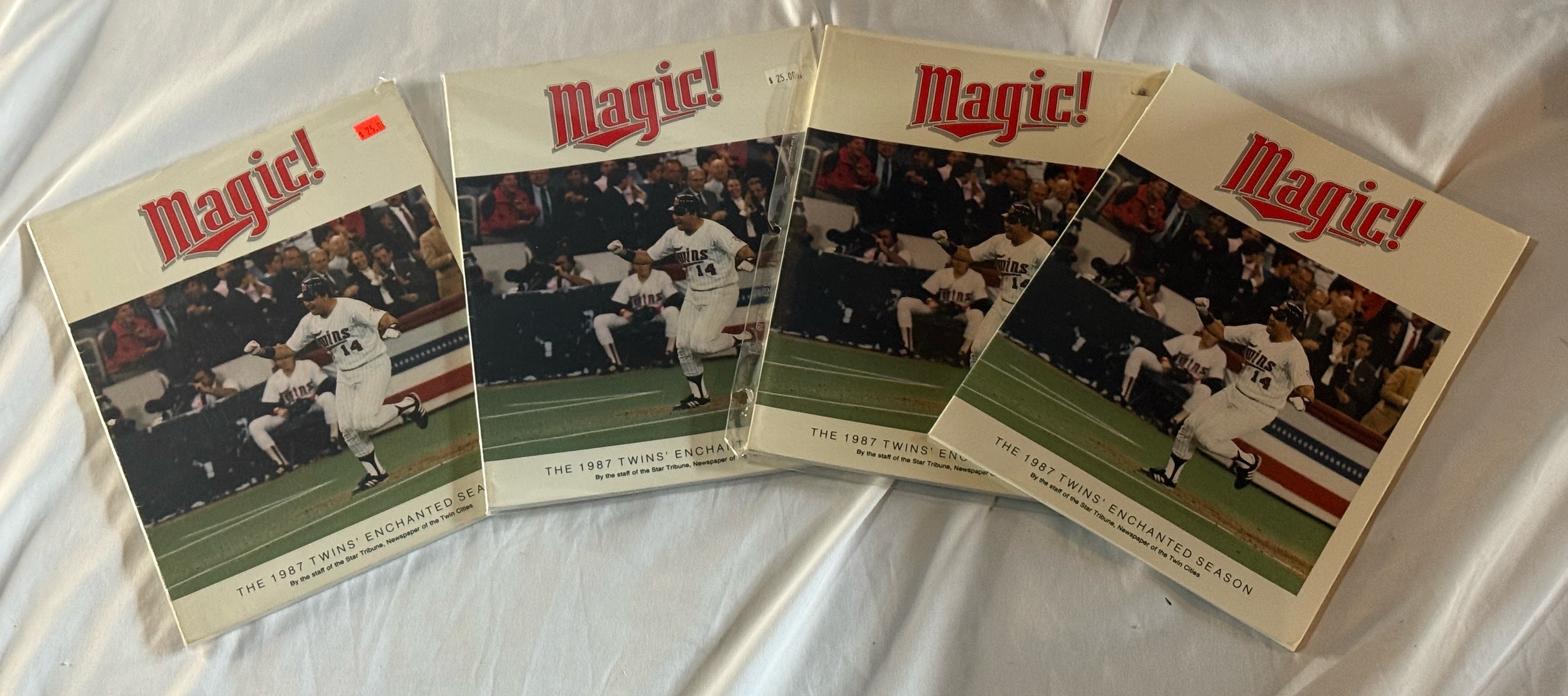 (4) Magic Minnesota Twins 1987 Enchanted Season Baseball Publications