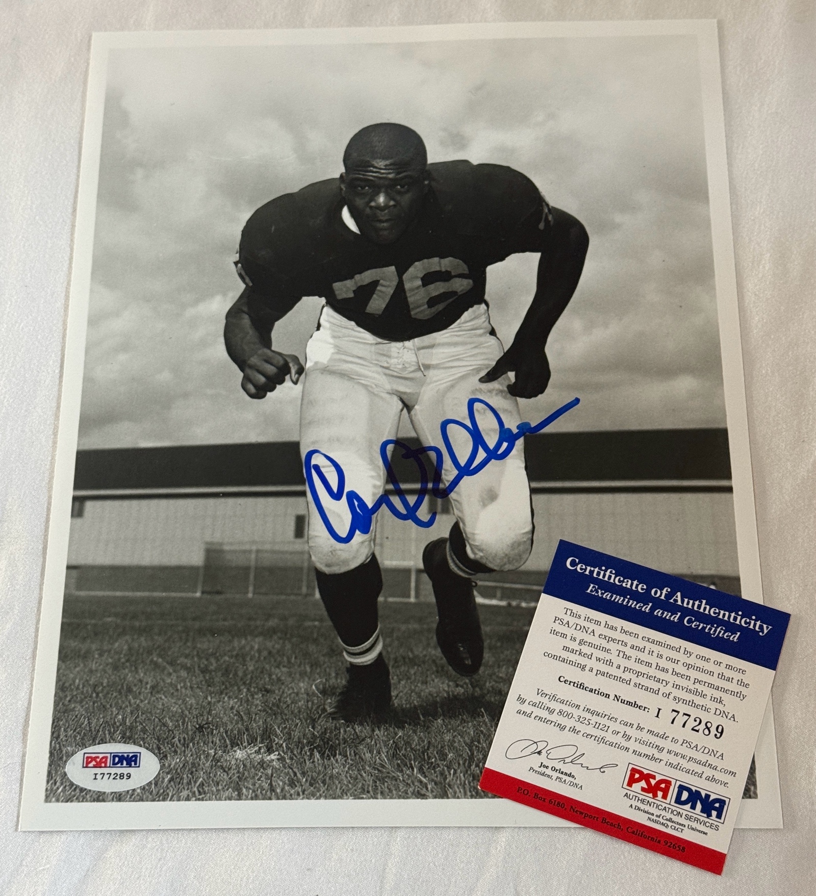 Carl Eller Autographed Photo w PSA DNA COA Minnesota Vikings Football