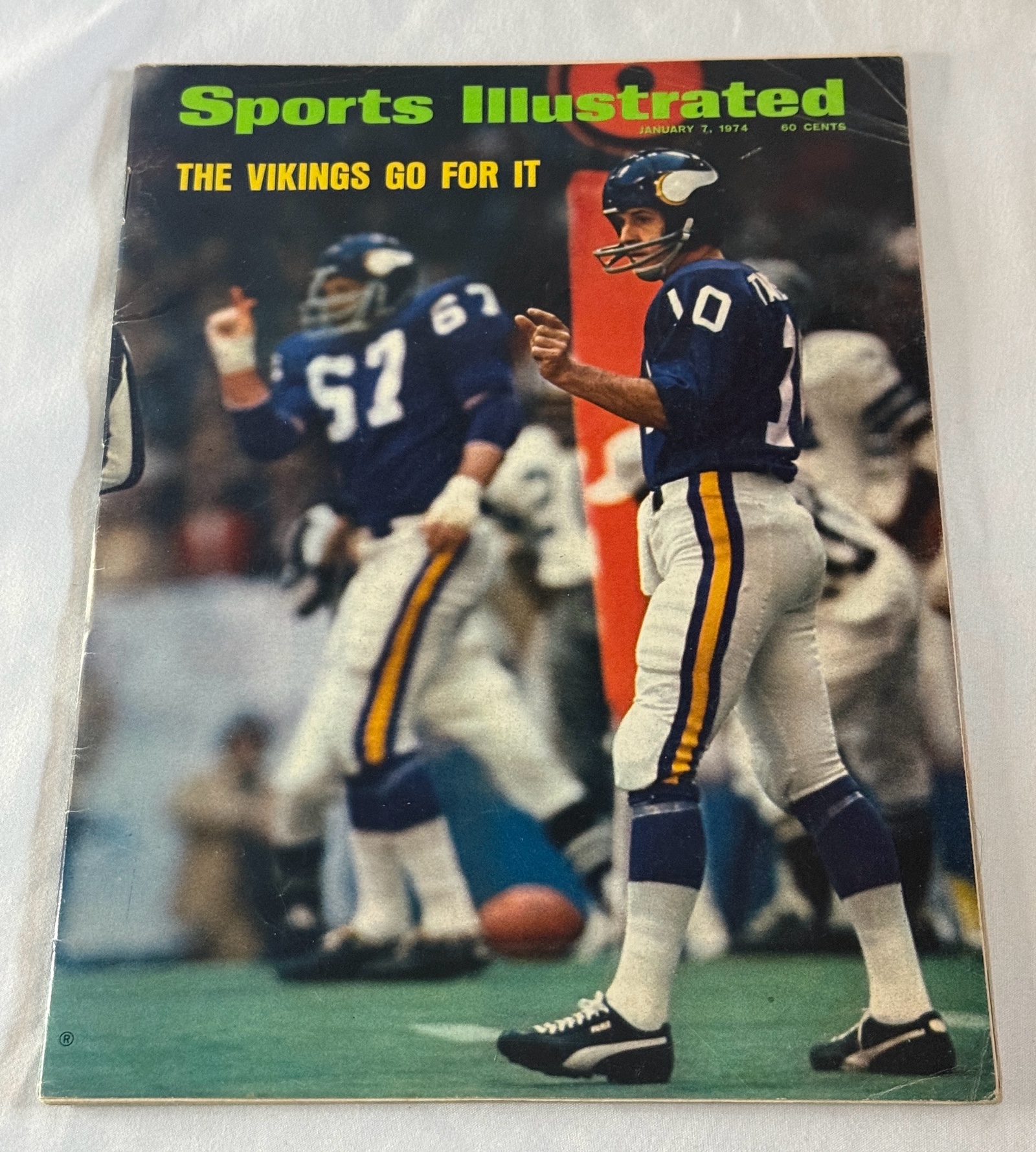 1974 Minnesota Vikings Fran Tarkenton Sports Illustrated Magazine