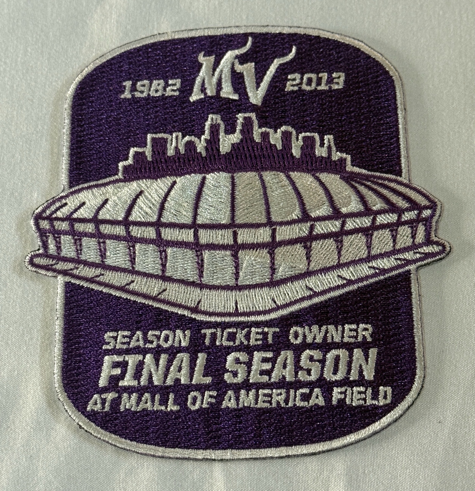 Minnesota VIkings Patch - Season Ticket Owner Final Season at MOA Field