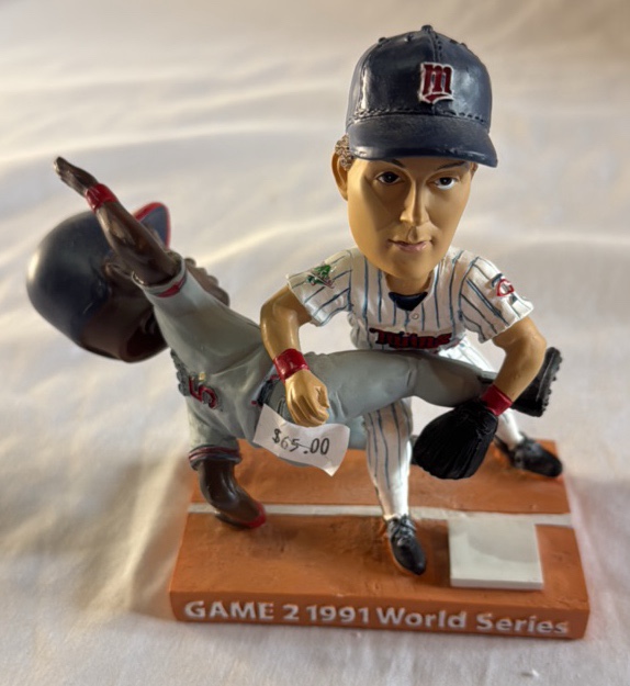 Kent Hrbek and Ron Gant 1991 World Series Baseball Bobblehead