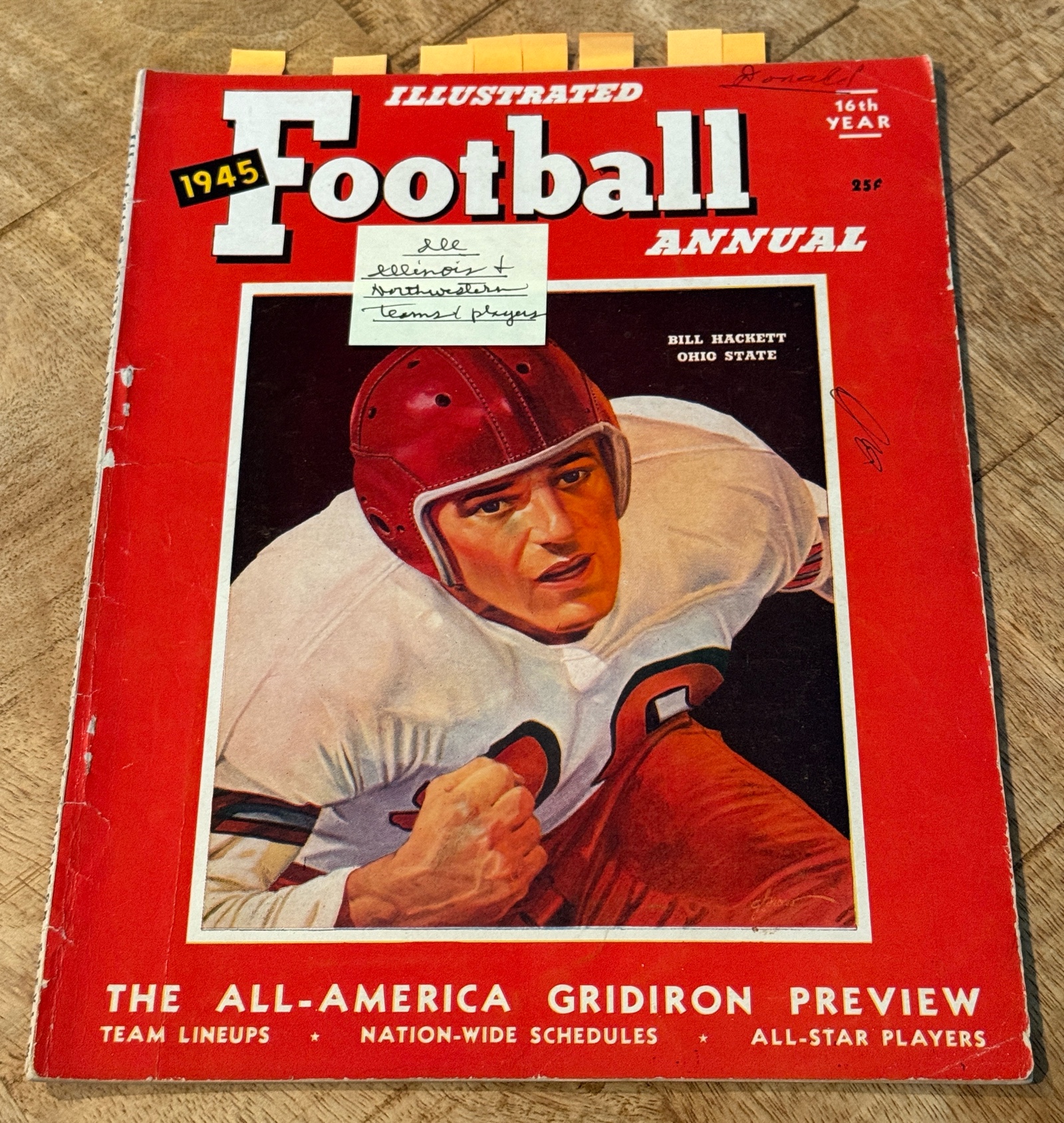 1945 Football Illustrated Annual Magazine - Vintage